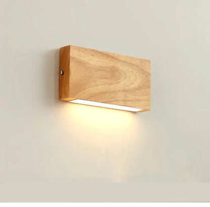 Japandi Style Oak Wall Lamps