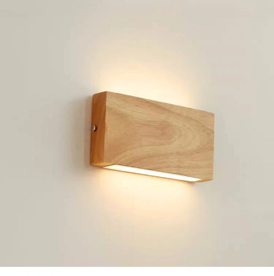 Japandi Style Oak Wall Lamps