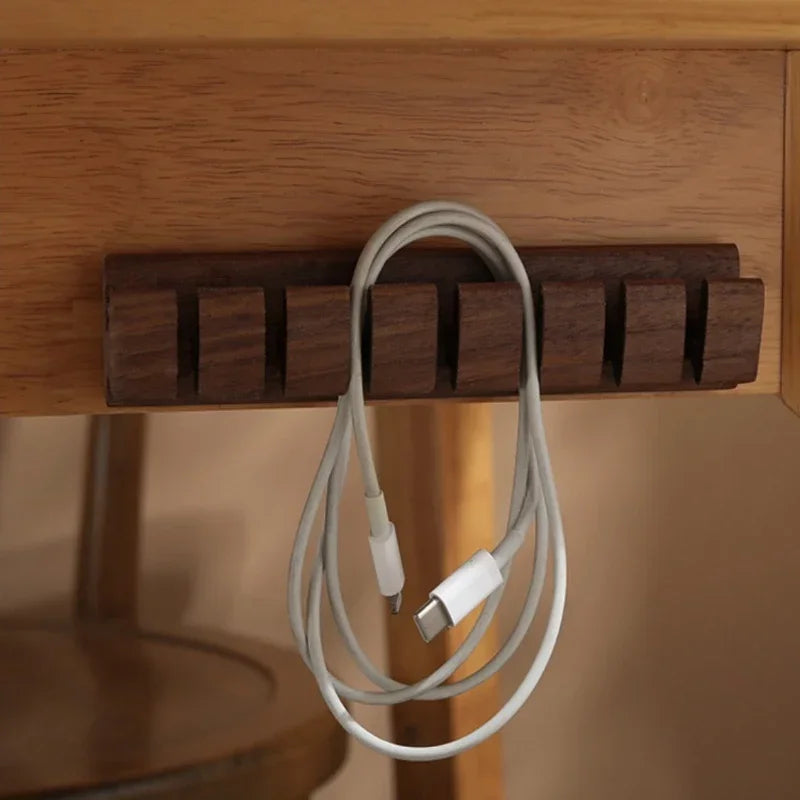 Wooden Grid Cable Organizer