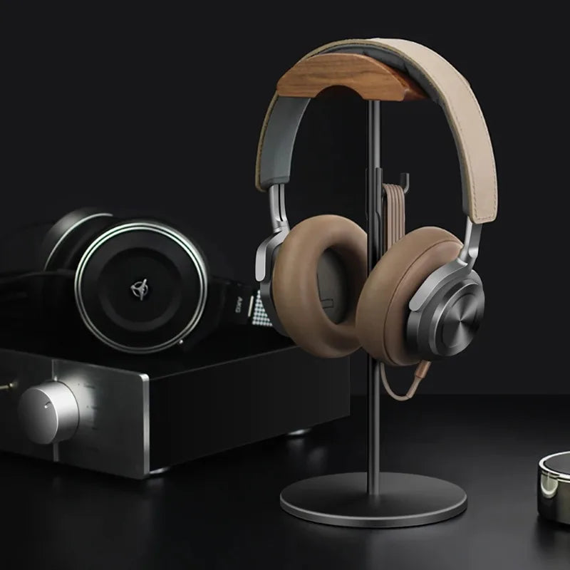 Walnut Wood Headphone Stand