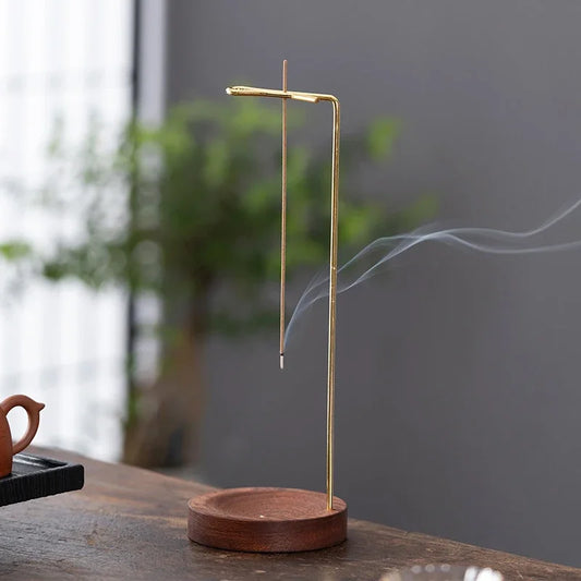 Upside-Down Wooden Incense Burner