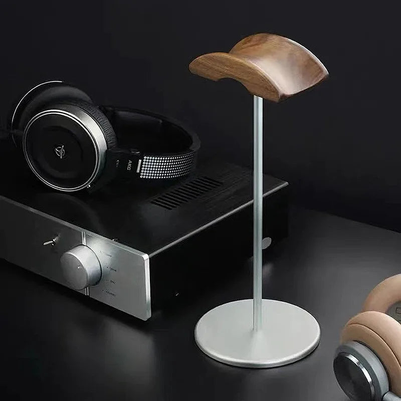 Walnut Wood Headphone Stand